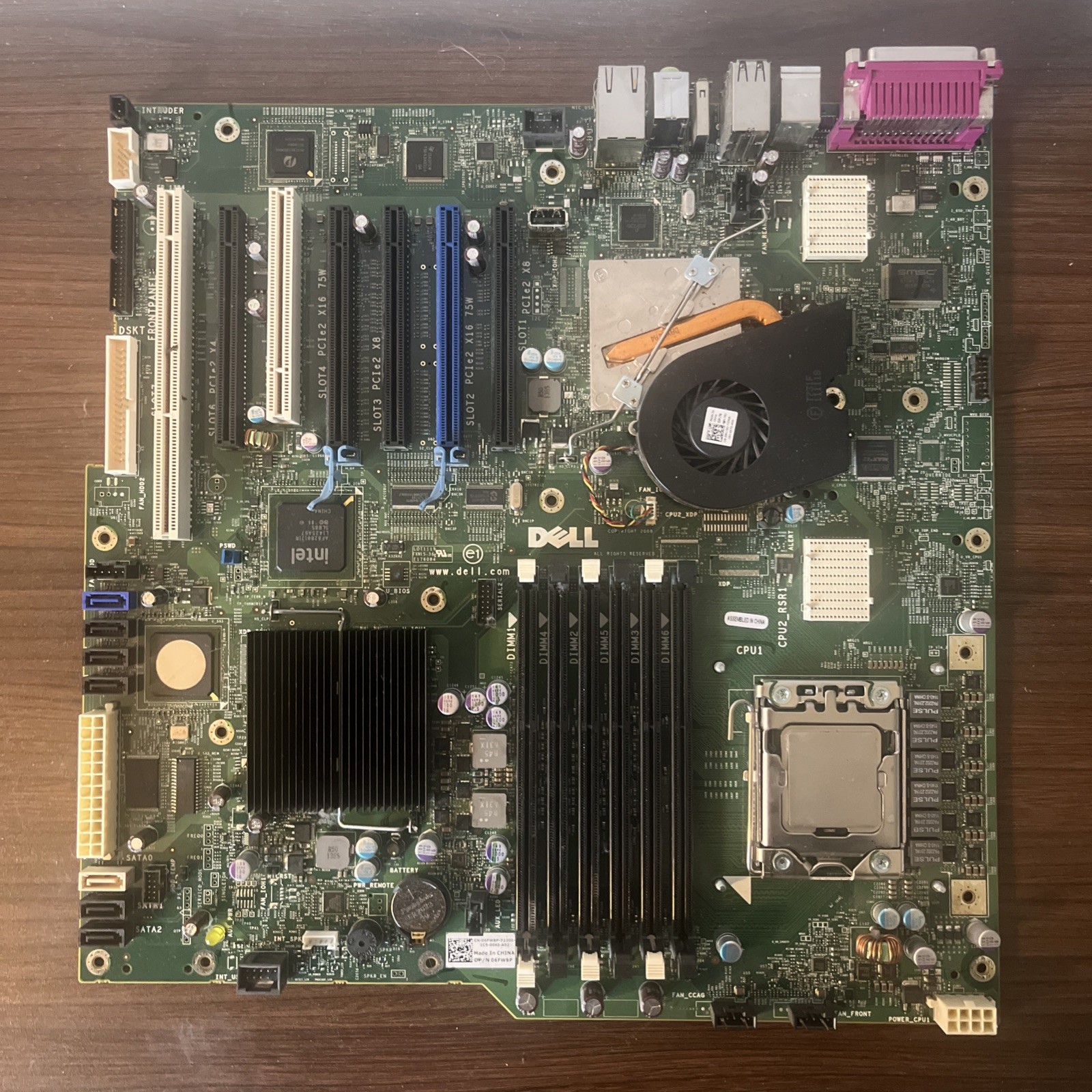 DELL 06FW8P LGA1366 DDR3 PRECISION T7500 Motherboard w/intel Xeon E5645 CPU