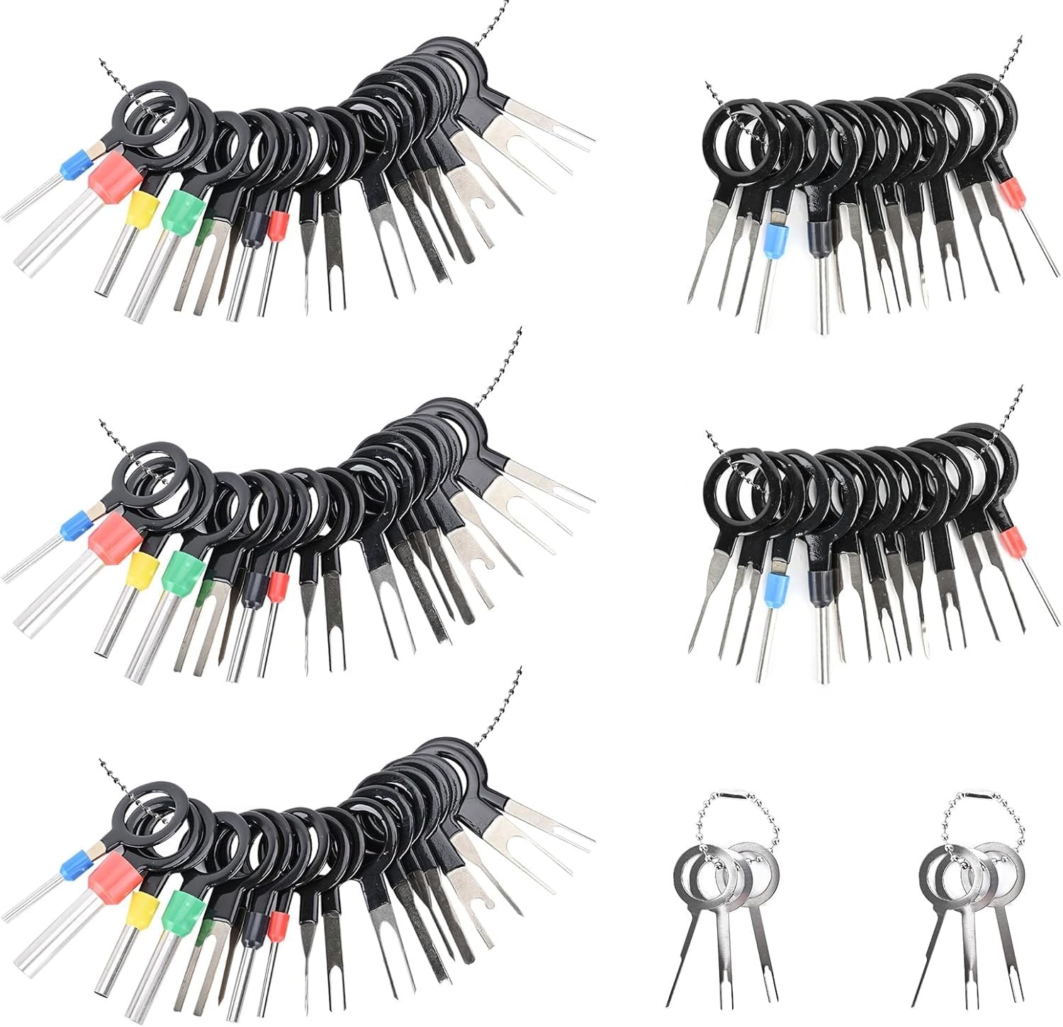 82 Piece Terminal Removal Tool Kit Depinning Electrical Connector Pin Removal