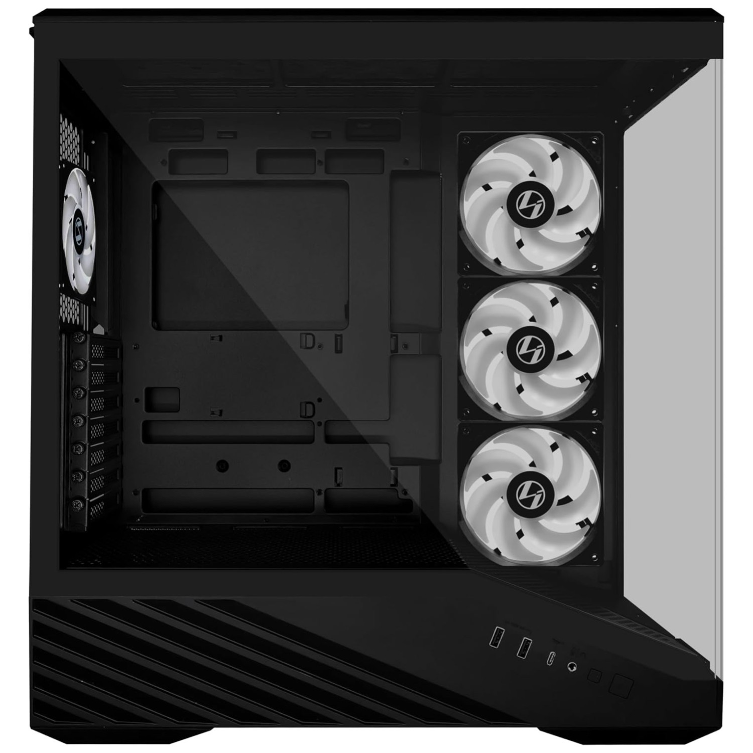 Lian Li V100RX Case - 4 ARGB Fans, Tempered Glass
