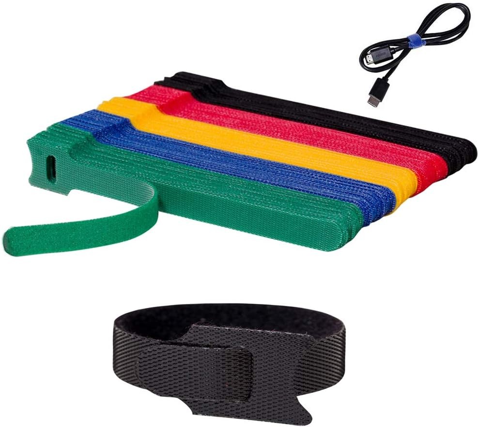BALABALA 100 PCS 6 inch Reusable Fastening Cable Ties Cords Management Cable