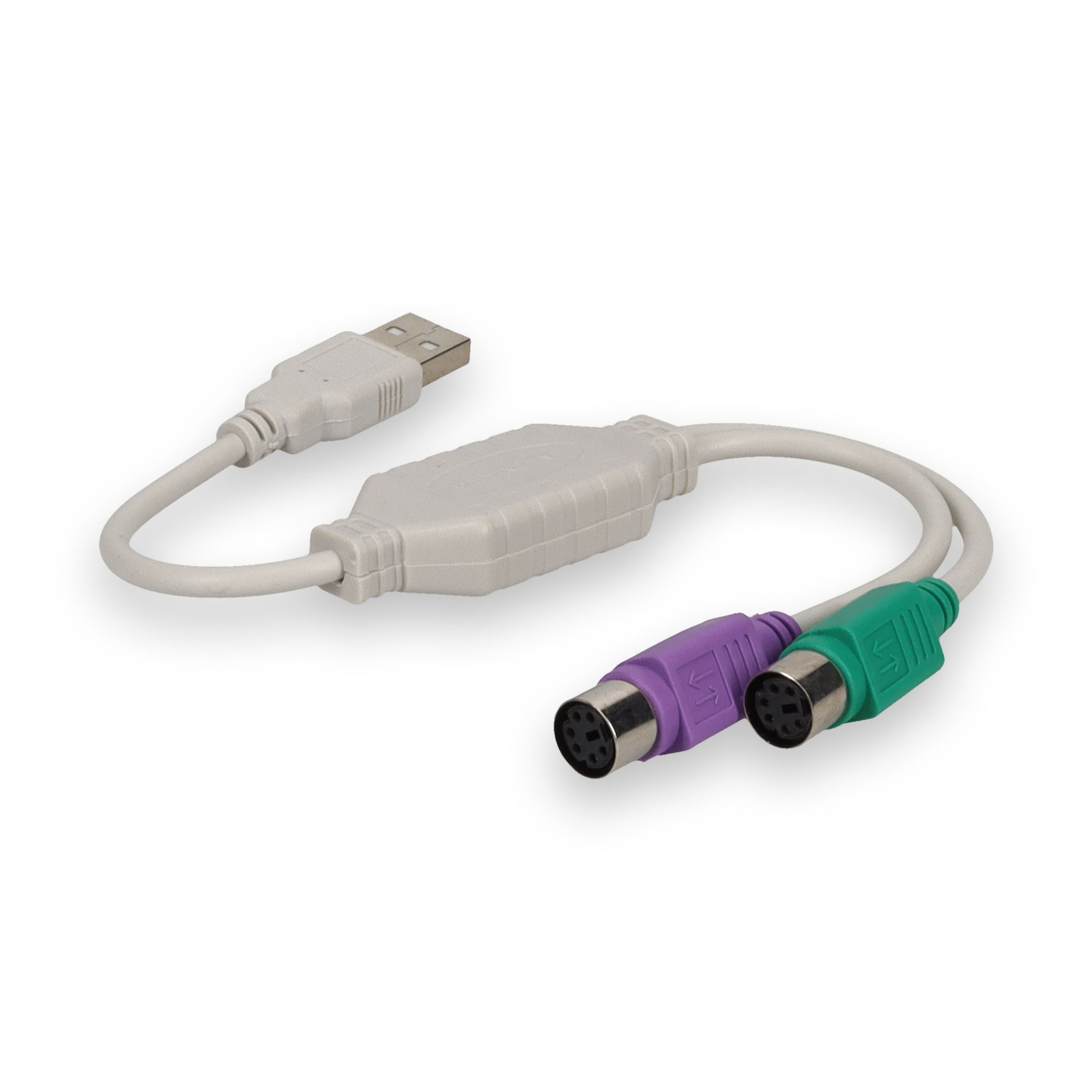 Addon-New-USB2PS2-5PK _ ADDON 5 PACK OF 20.00CM (8.00IN) USB 2.0 (A) M