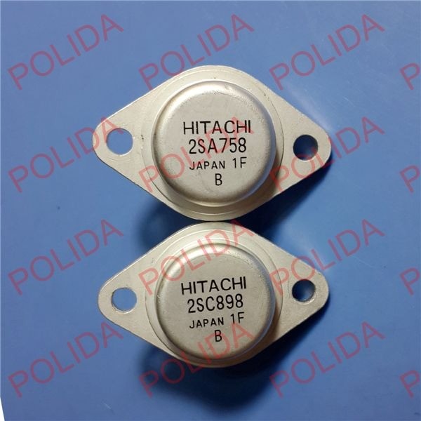 1pairs OR 2PCS  Transistor HITACHI TO-3 2SA758/2SC898 A758/C898