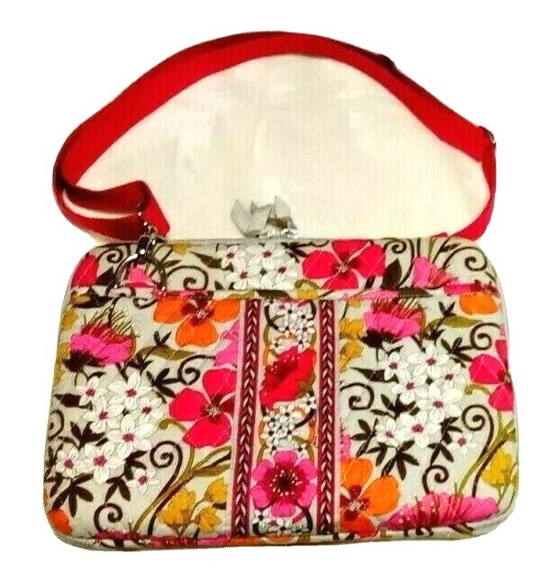 Vera Bradley Hard Shell iPad, Tablet, Mini Laptop Case with Adjustable Strap