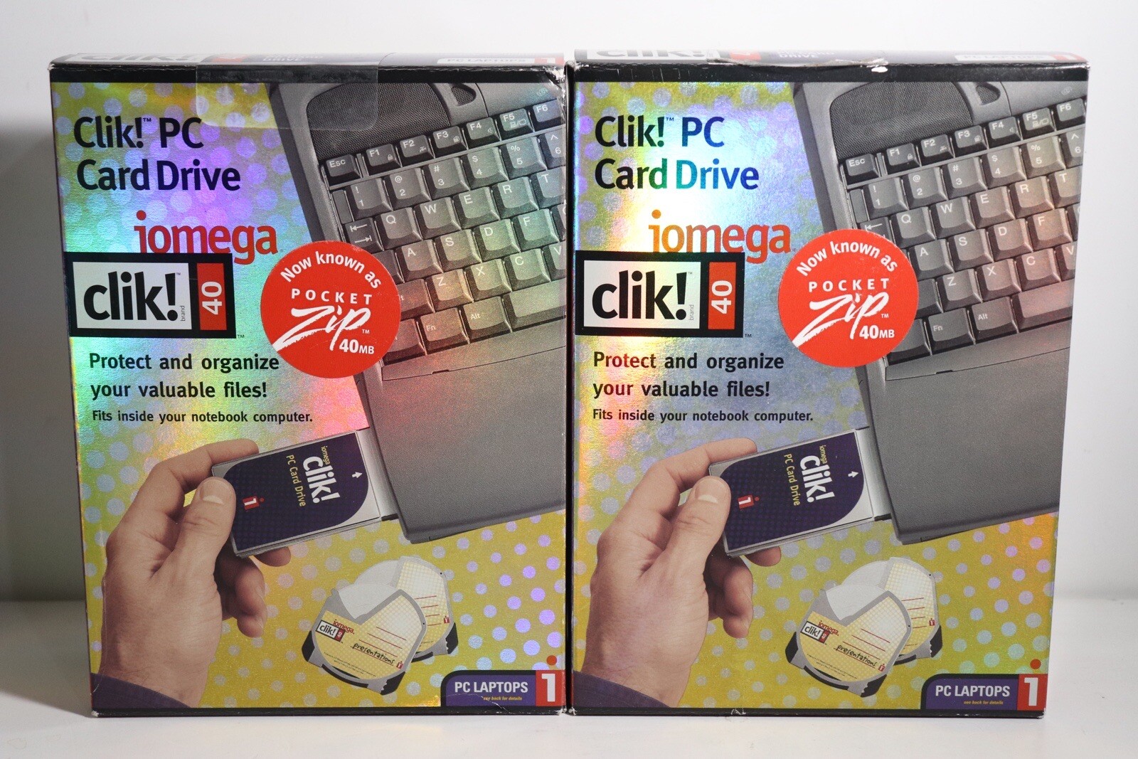 Vintage - Iomega Clik 40mb PC Card Drive for PC Laptops Brand New Sealed