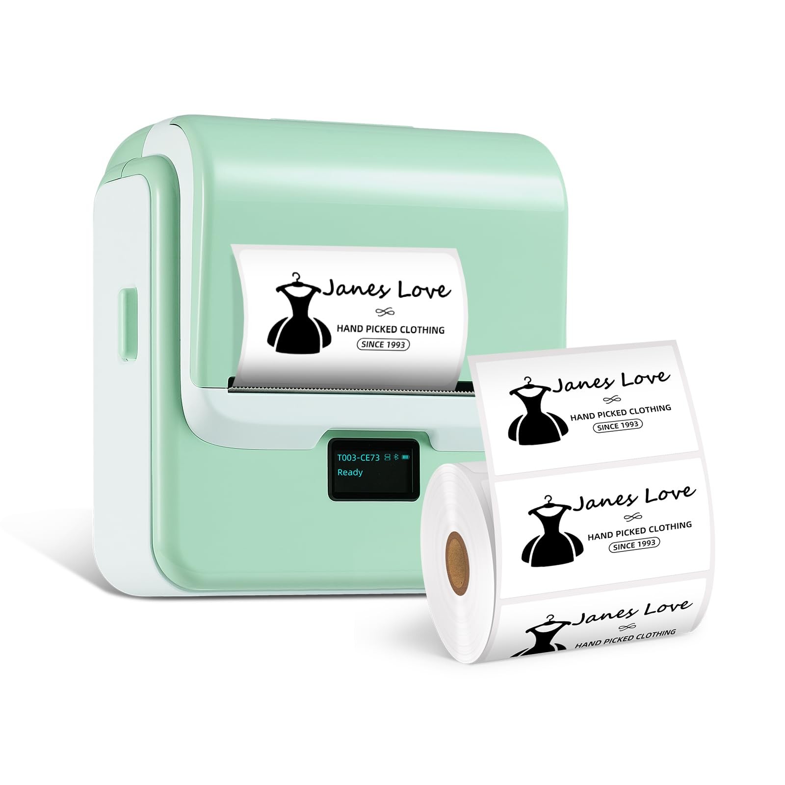 Bluetooth Thermal Label Maker Machine Tape Printer Office Tool Small