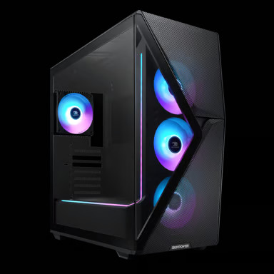 iBUYPOWER Slate 8 Mesh Pro ARGB Tempered Glass Gaming Case