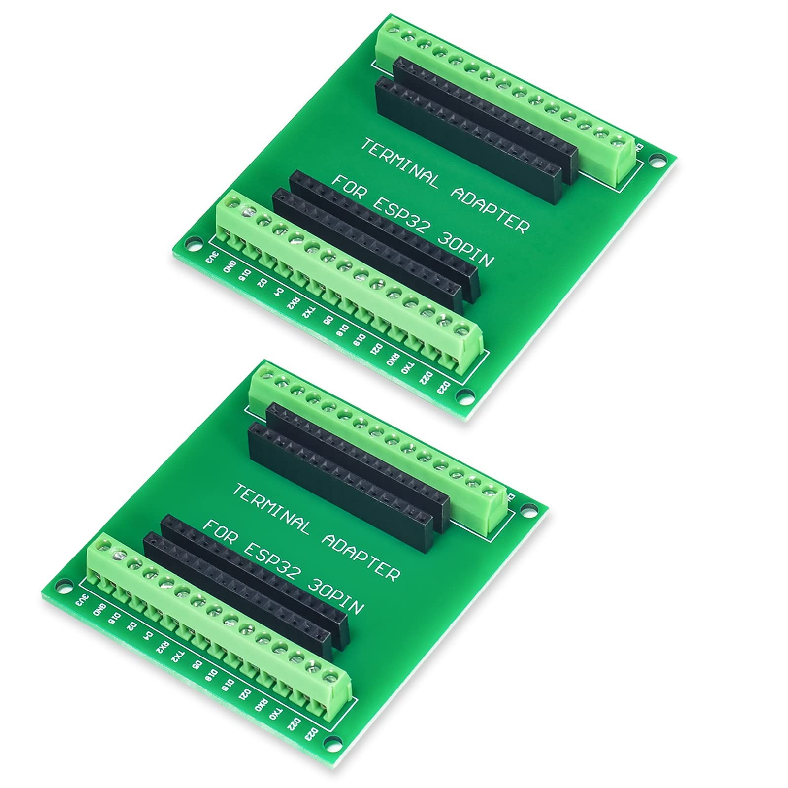 2pcs ESP32 Breakout Board Shield GPIO 1 into 2 for 30PIN ESP32 Development Board
