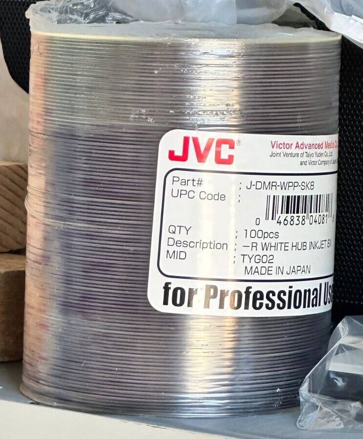 JVC VICTOR ADVACED MEDIA J-DMR-WPP-SK8 R WHITE HUB INKJET BX