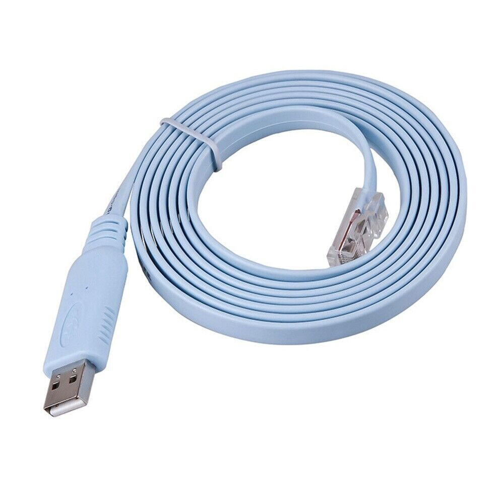 New USB Type A to RJ45 Network Equipment Console Flat Cable Cisco for Router