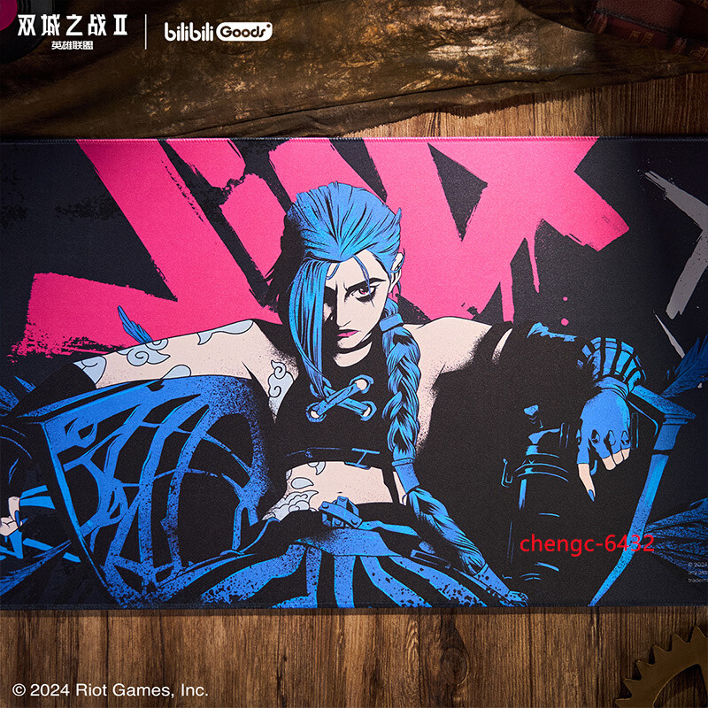 Official Arcane：League Of Legends Jinx Mouse Pad Table Pad 40x90cm In Stock Gift