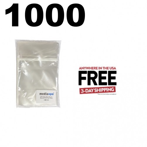 1000 OPP Plastic Wrap Bag for Standard DVD Case 14mm ** 1-3 DAY