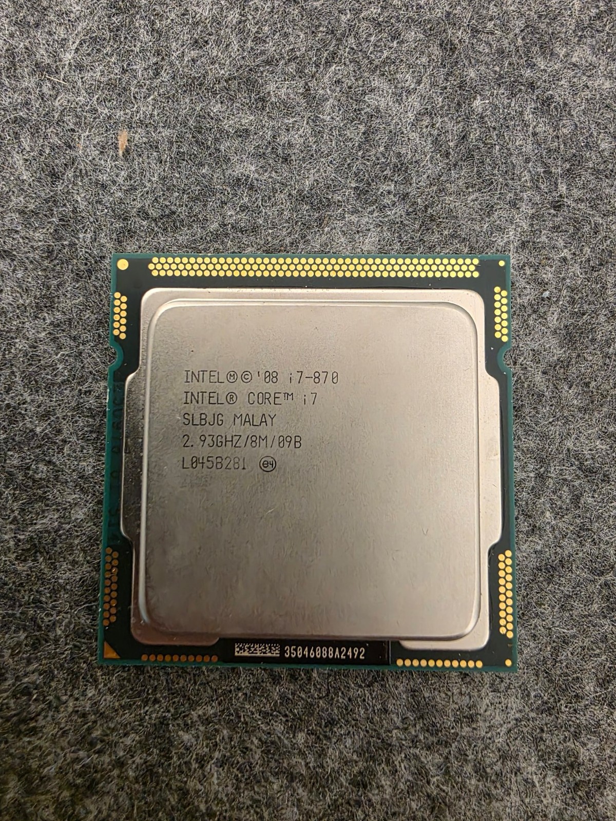 Intel Core i7-870 2.93GHz LGA 1156 CPU Processor SLBJG Tested Working