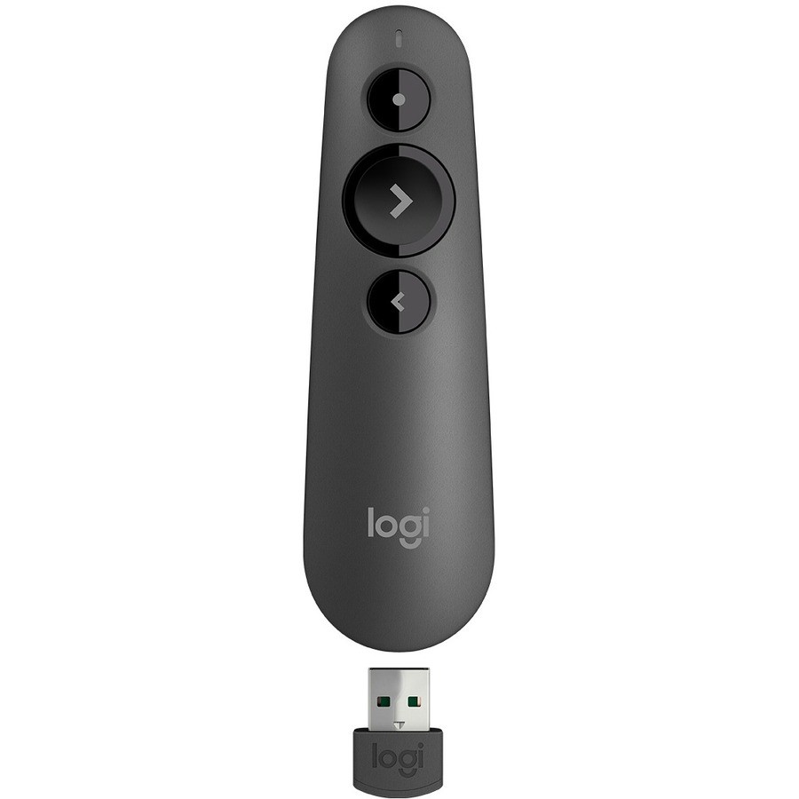 Logitech R500s Laser Presentation Remote, Bluetooth, USB-A Receiver,