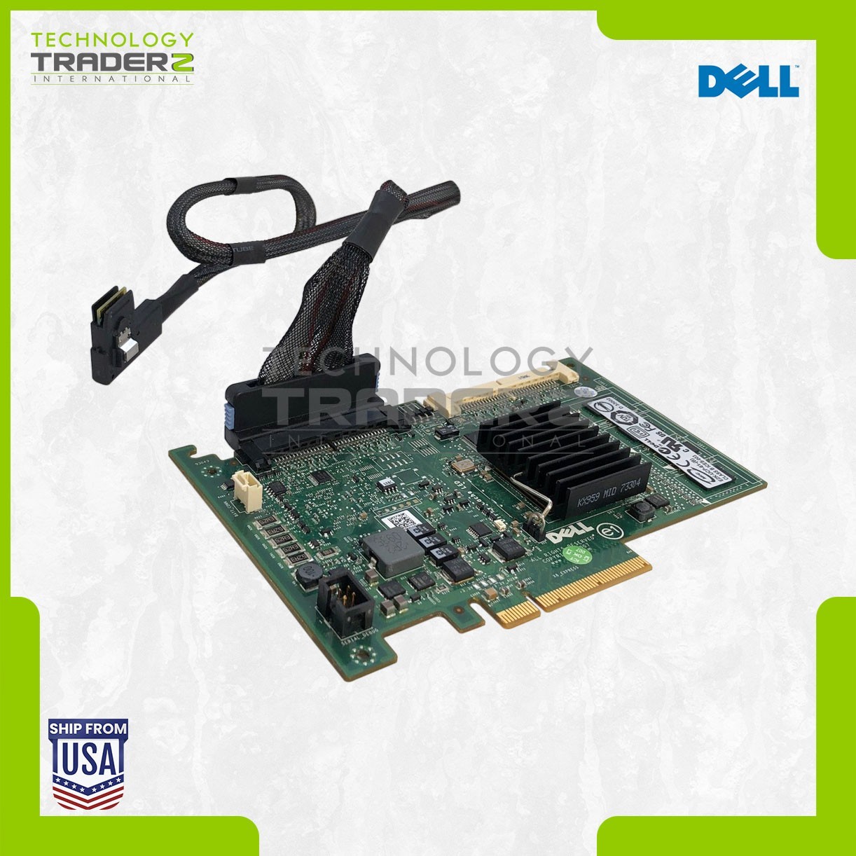 Dell PERC 6/i 256MB DC SAS 3Gbps PCI-E RAID Controller Card T954J W/ 1x 0TK038