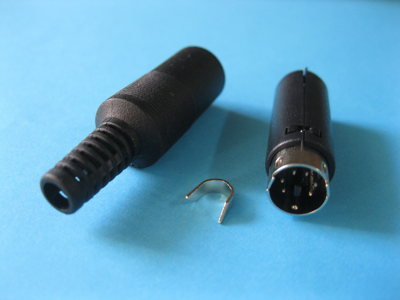 24 pcs Standard Mini DIN Plug 6 Pin Male Connector with Plastic Handle New