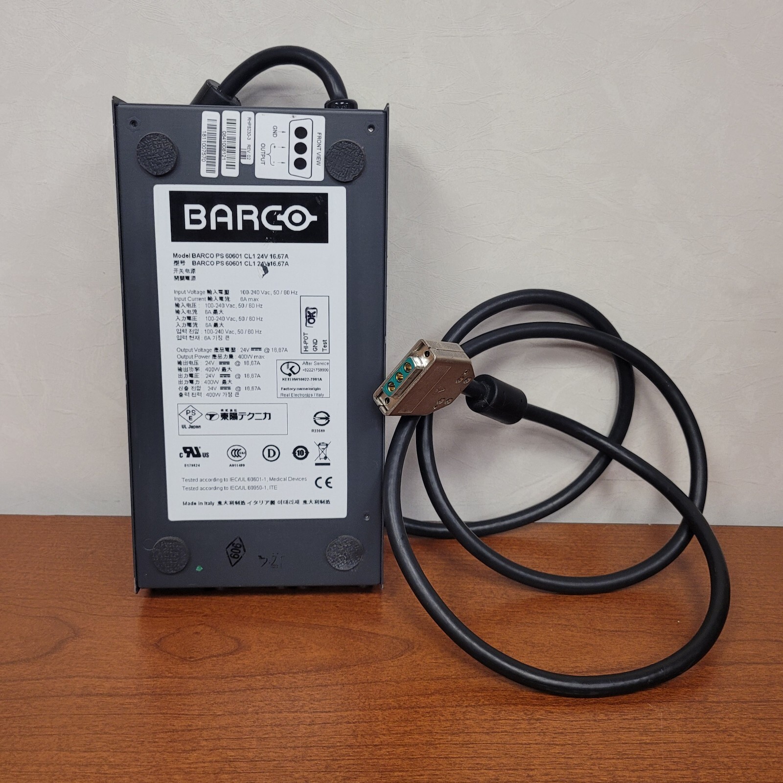 Barco PS60601 CL1 24V 16.67A (Power Adapter For MDCC-6130 Coronis Fusion 6MP)