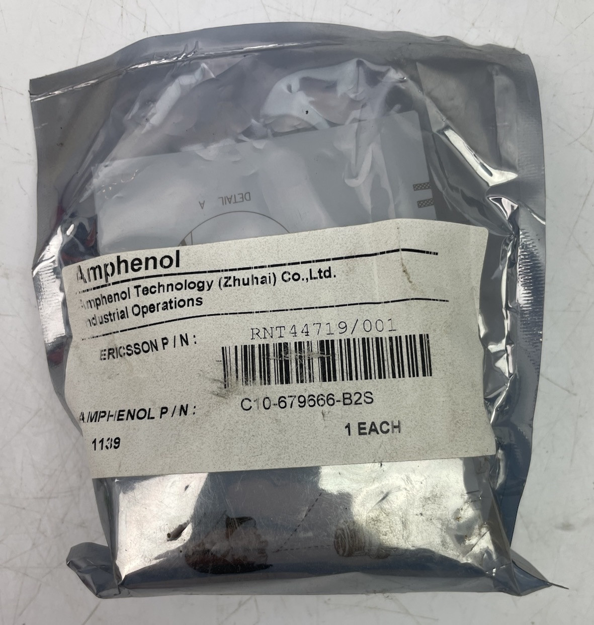 Amphenol C10-679666-B2S Ericsson RNT44719/001 Connector - NEW / FACTORY SEALED