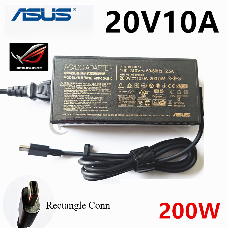 OEM 200W AC Adapter Charger for ASUS ROG Zephyrus G14 GA403WR-QS124W ADP-200JB D