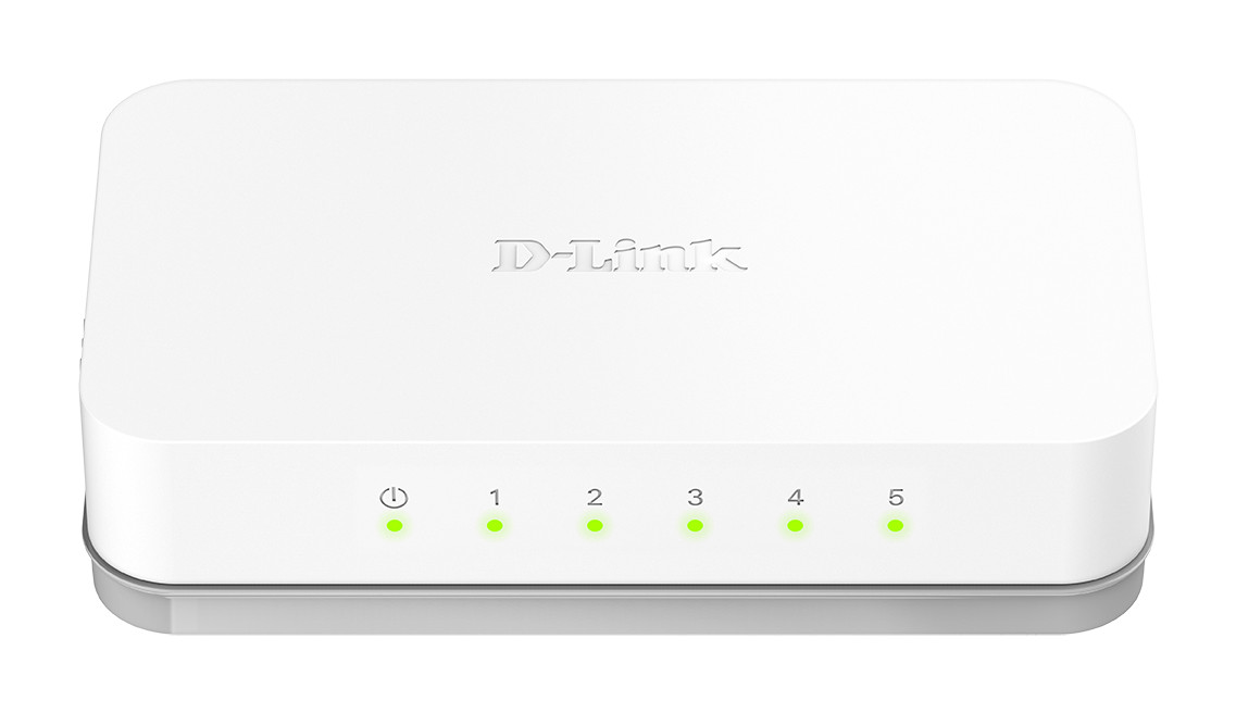 D-Link GO-SW-5E 5 Port Fast Ethernet Desktop Switch Unmanaged Network Splitter
