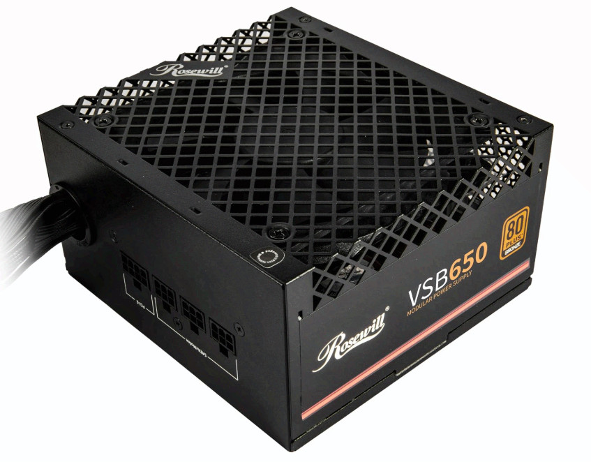 Rosewill VSB 650W 80+ Bronze Semi-Modular PSU, ATX 3.1, PCIe 5.1