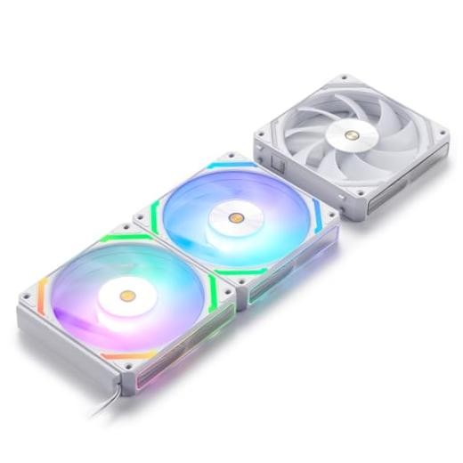 CF-121D 120mm PC Case Fan, Daisy-Chain Connection, 5V 3Pin ARGB Forward White