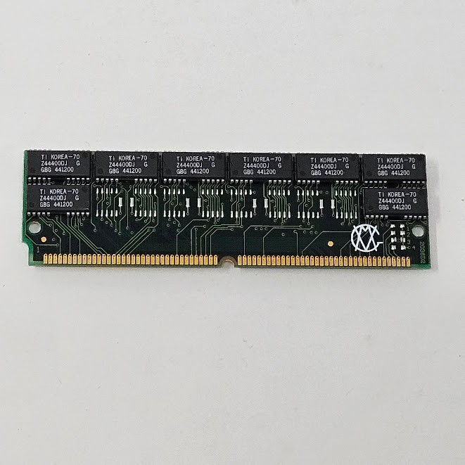 4MB 72-Pin SIMM Fast Page RAM Memory Stick 70ns TI Texas Instruments 486 Mac