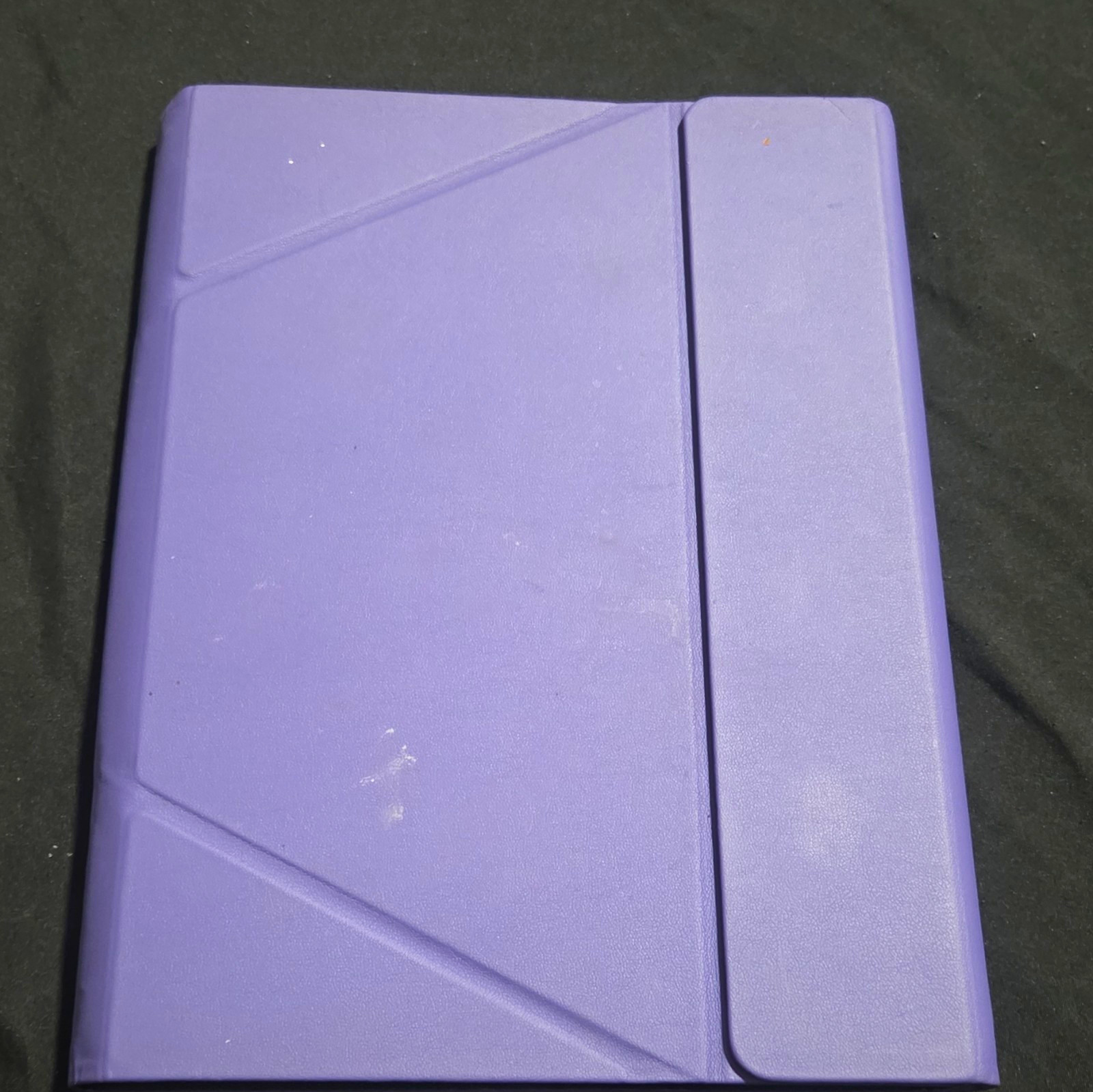 Purple Synthetic Leather Universal Stand Tablet Case w/ Integrated Stand, Straps