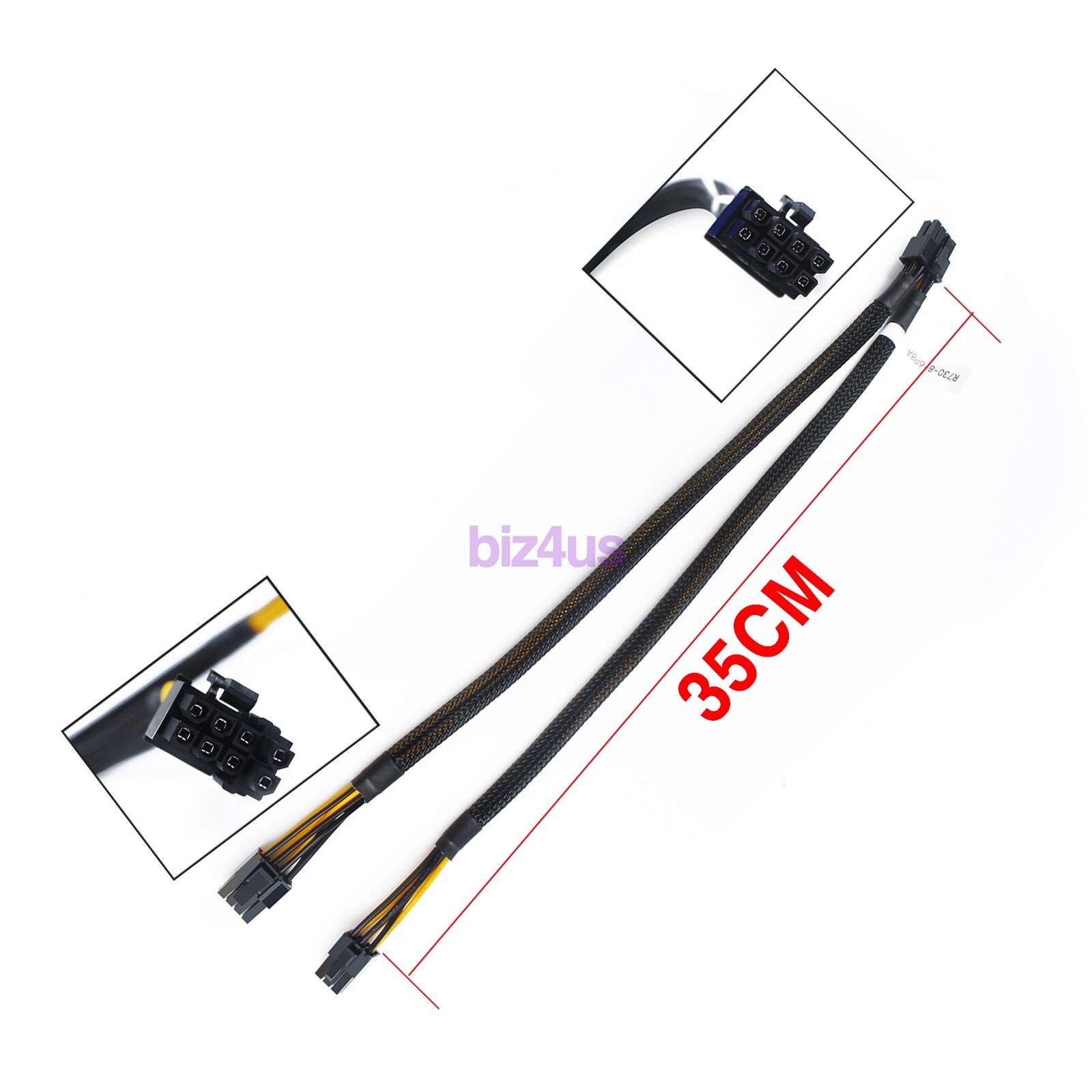 8PIN TO 6+8PIN GPU POWER CABLE FOR DELL POWEREDGE R720/R730 J30DG 9H6FV 35/ 60CM