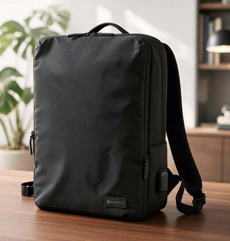 Nordace Siena Smart Backpack Black 15.6 Laptop USB Charging Travel Work Daypack