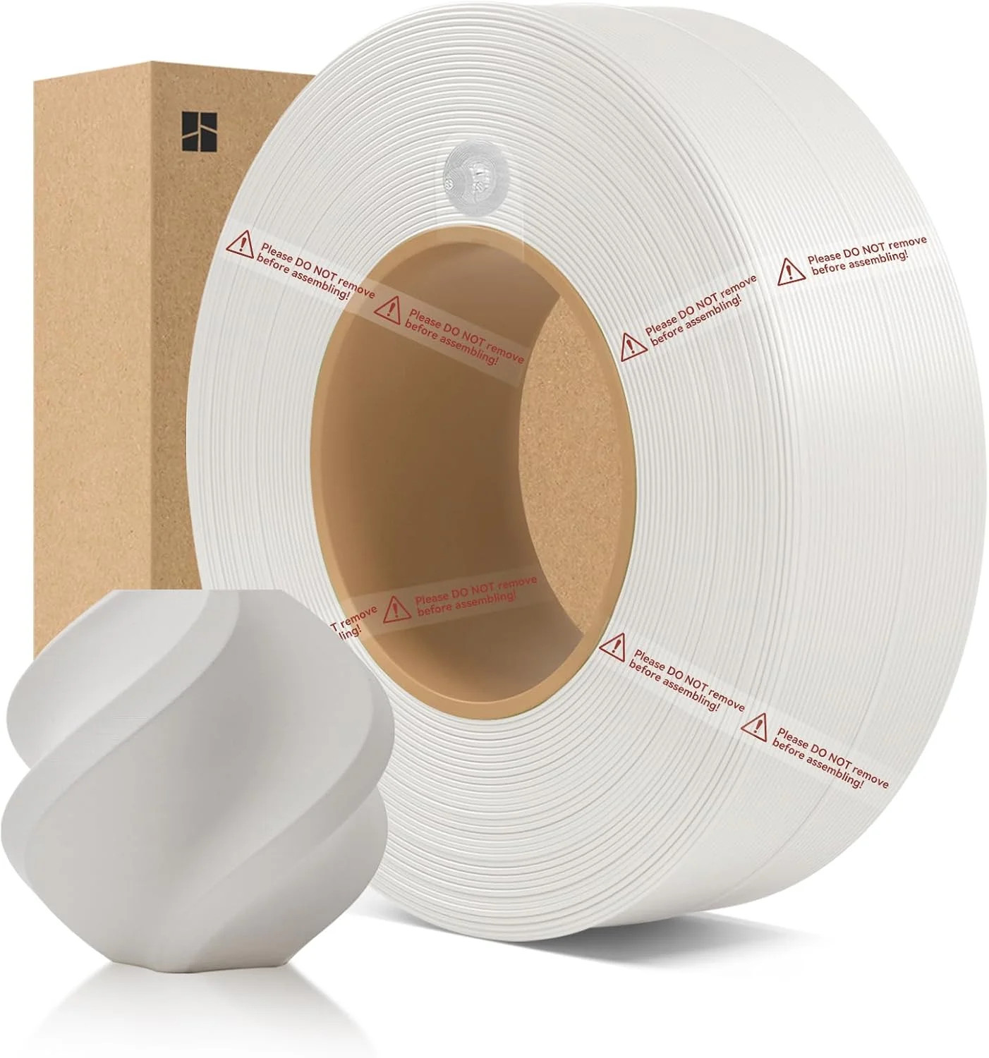 Bamboo PLA Matte 3D Printer Filament Refill Ivory White 11101