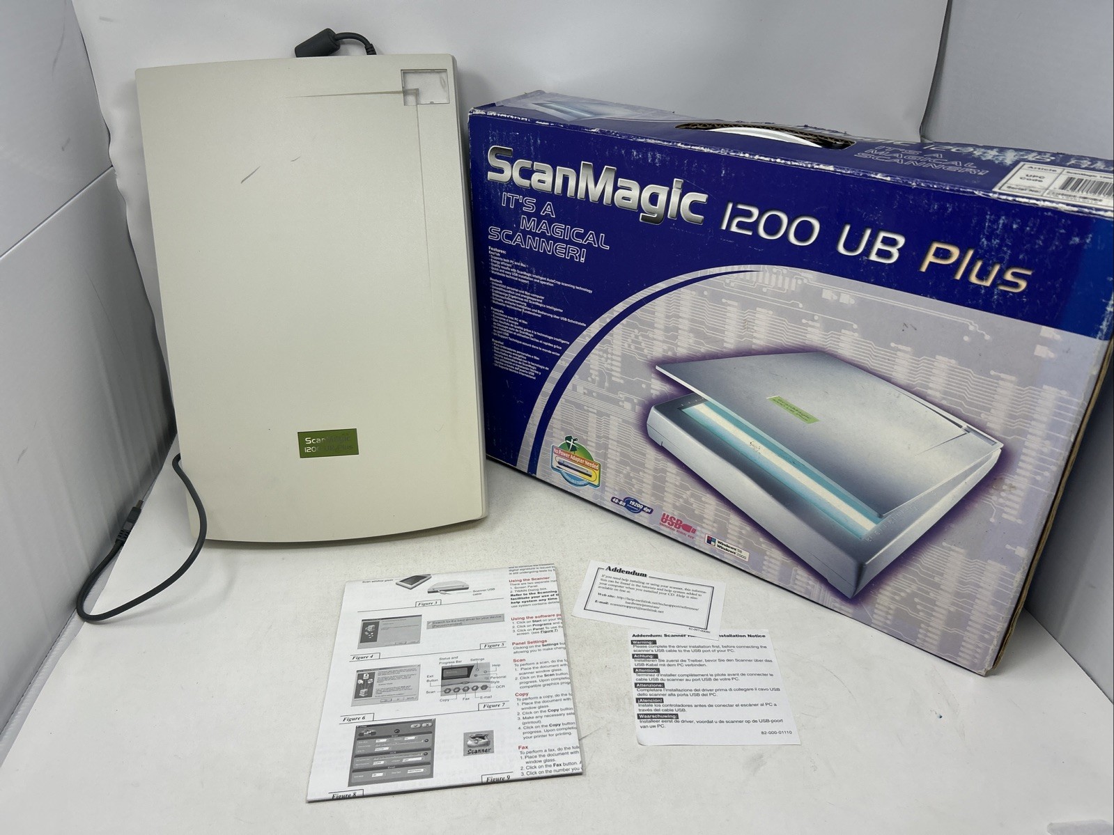 ScanMagic Magical Scanner 1200 UB PLUS With Box & Manual