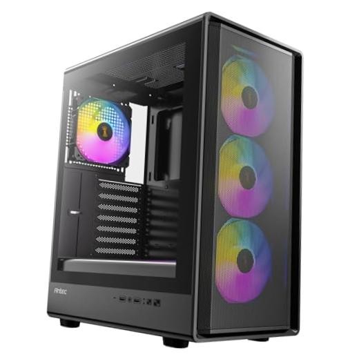 Mid-Tower ATX PC Case, 4 PWM ARGB Fans Included P6 Neo ARGB