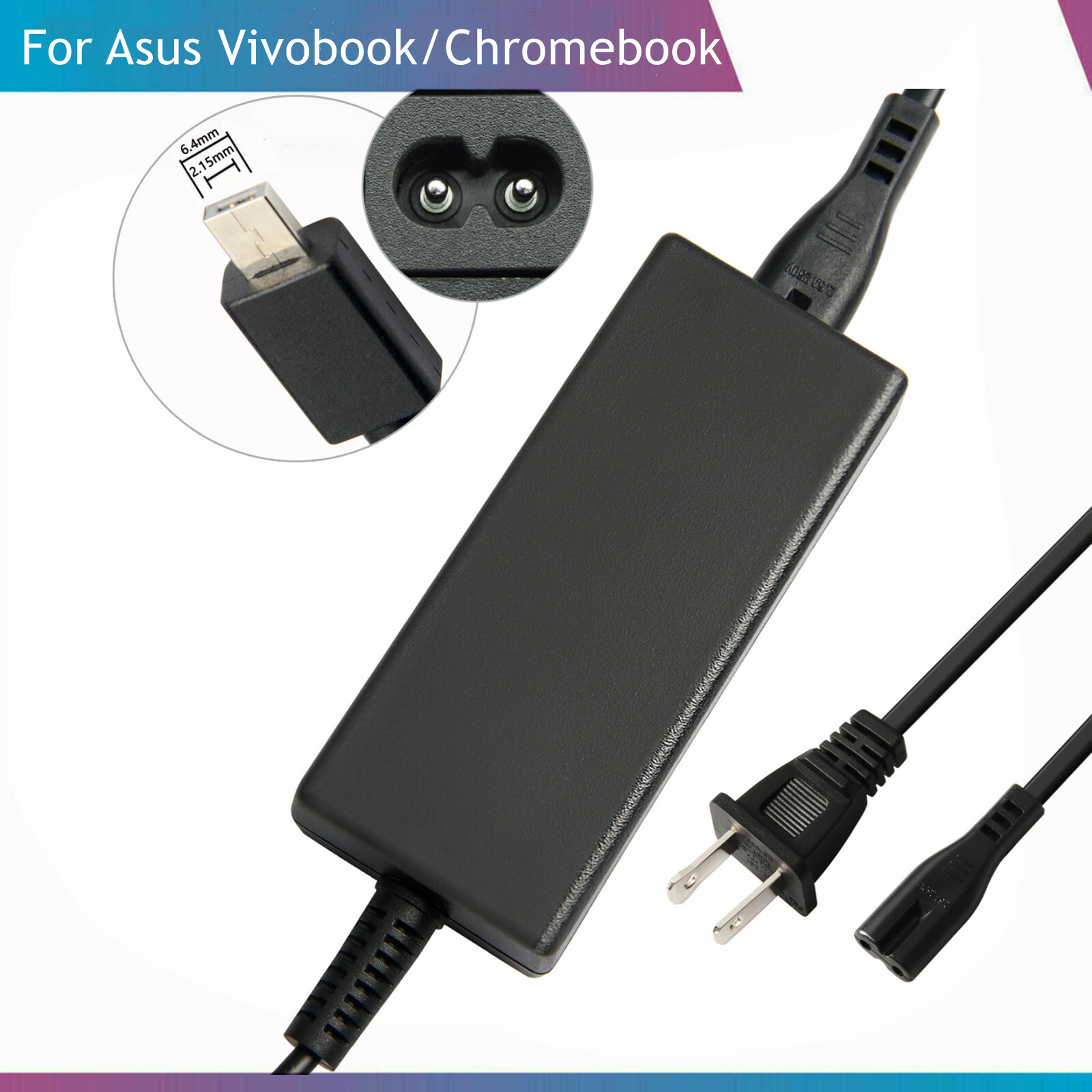 Power Supply  Adapter Charger For Asus Transformer Book Flip TP200 TP200S TP200