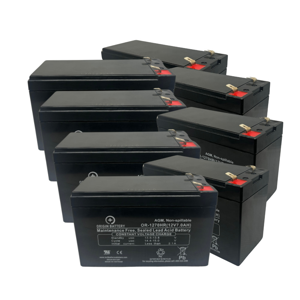 APC RBC27 UPS Battery Kit - 8 Pack 12V 7AH High-Rate Discharge 2 Year Warranty