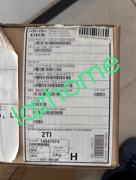 1PCS Cisco switch WS-C2918-48TT-C new via FedEx or DHL