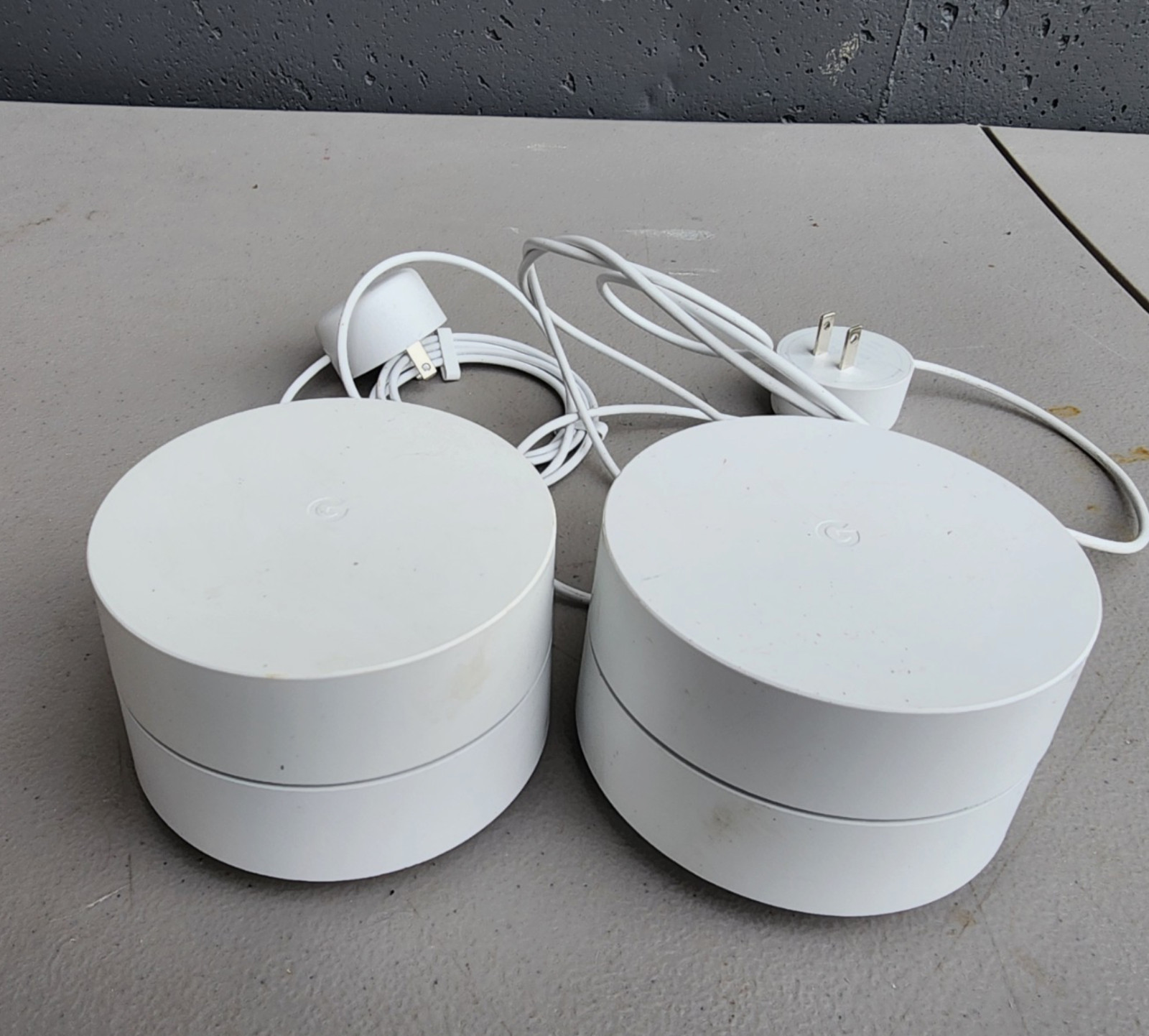 Google GJ2CQ Wifi 2 Pack Routers High Speed Connectivity 2 Ethernet Preowned
