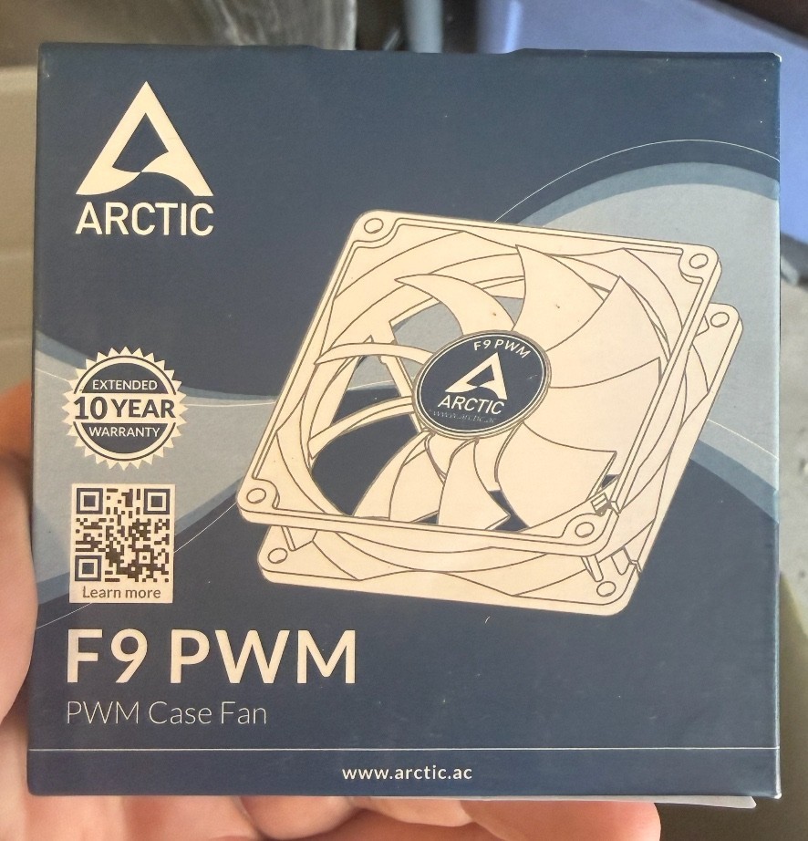 ❄️ Arctic F9 PWM 92mm Case Fan - 1800 RPM - Fluid Dynamic Bearing - NEW 🖥️