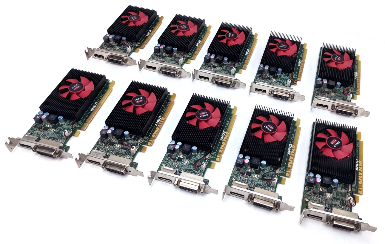 Lot of 10 Dell AMD Radeon R5 340X 2GB GDDR3 PCIe Low Profile Video Card 0X0CVJ