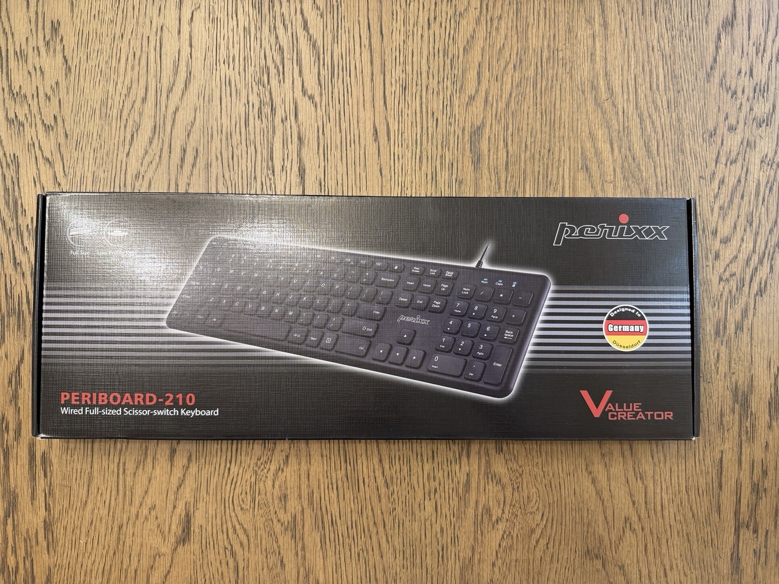 Perixx PERIBOARD-210C Wired Full-Size USB C Keyboard