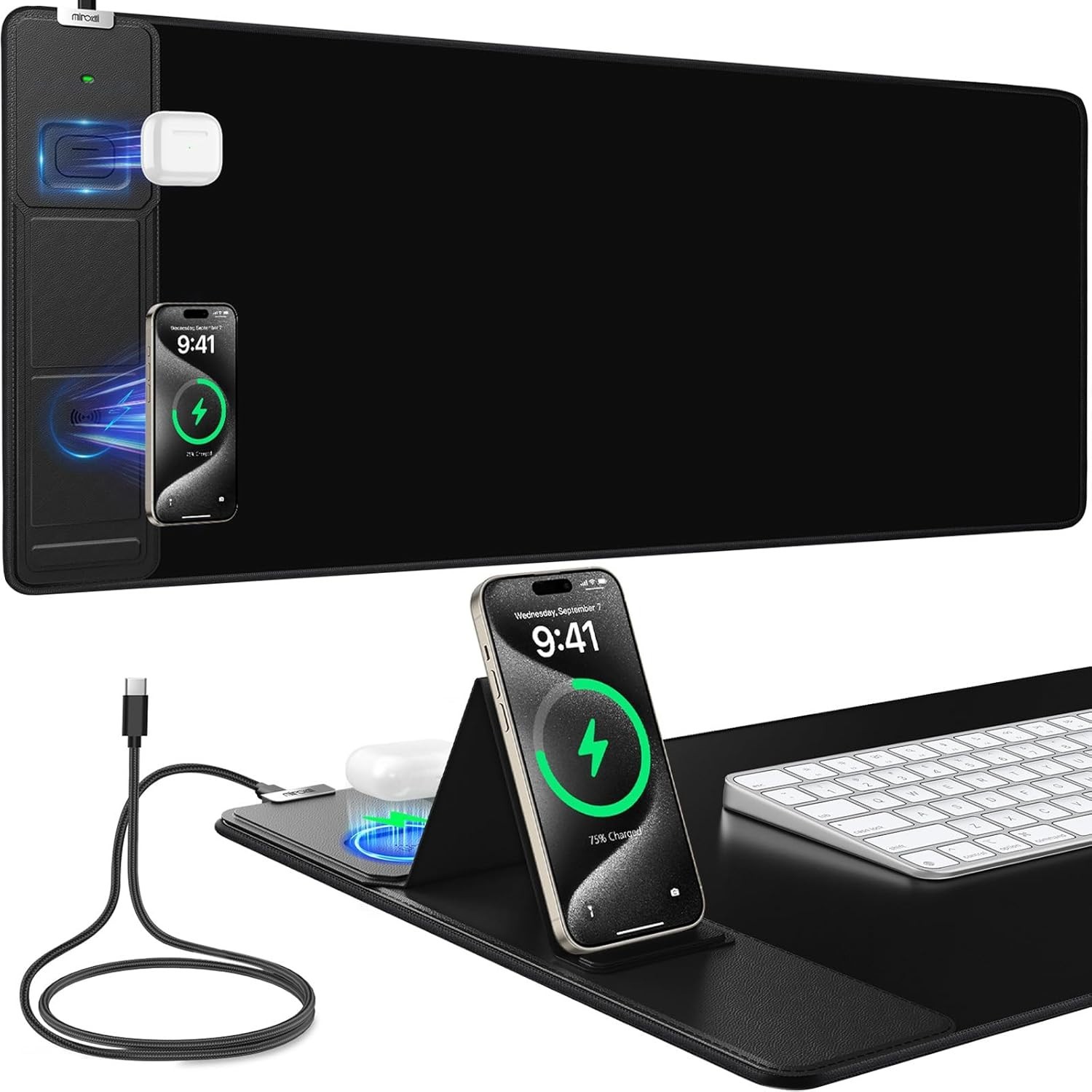 Mouse Pad, Office Desk Mat, Large Gaming Mousepad with Superior Micro-Weave