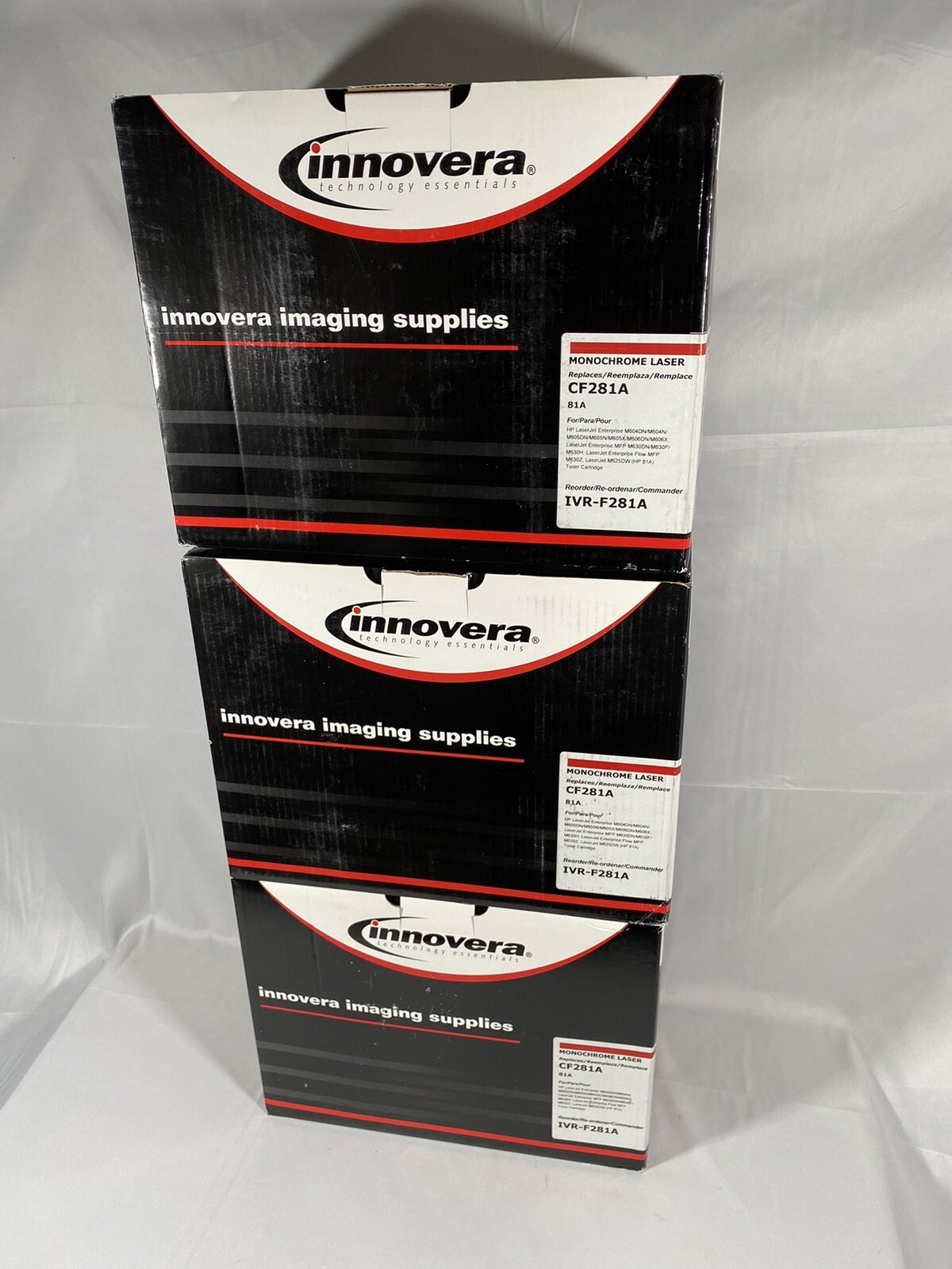 3 Pack -Innovera 81A, (CF281A), IVR-F281A - High Yield Toner Replacement