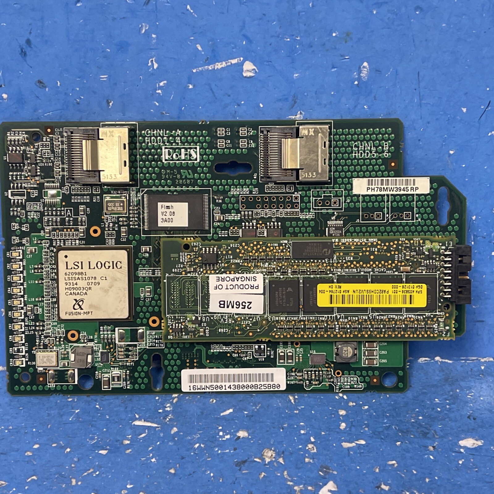 412206-001 HP P400i 256MB PCI-E X8 SAS RAID Controller 399559-001 W/ 1x Cache