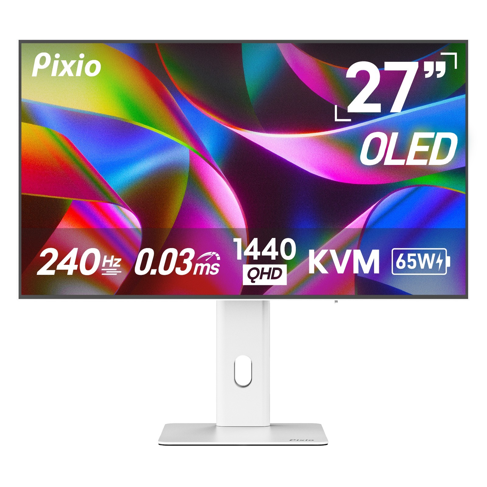 Pixio PX277 OLED Max V2 27" OLED White Premium Monitor | Certified Refurbished