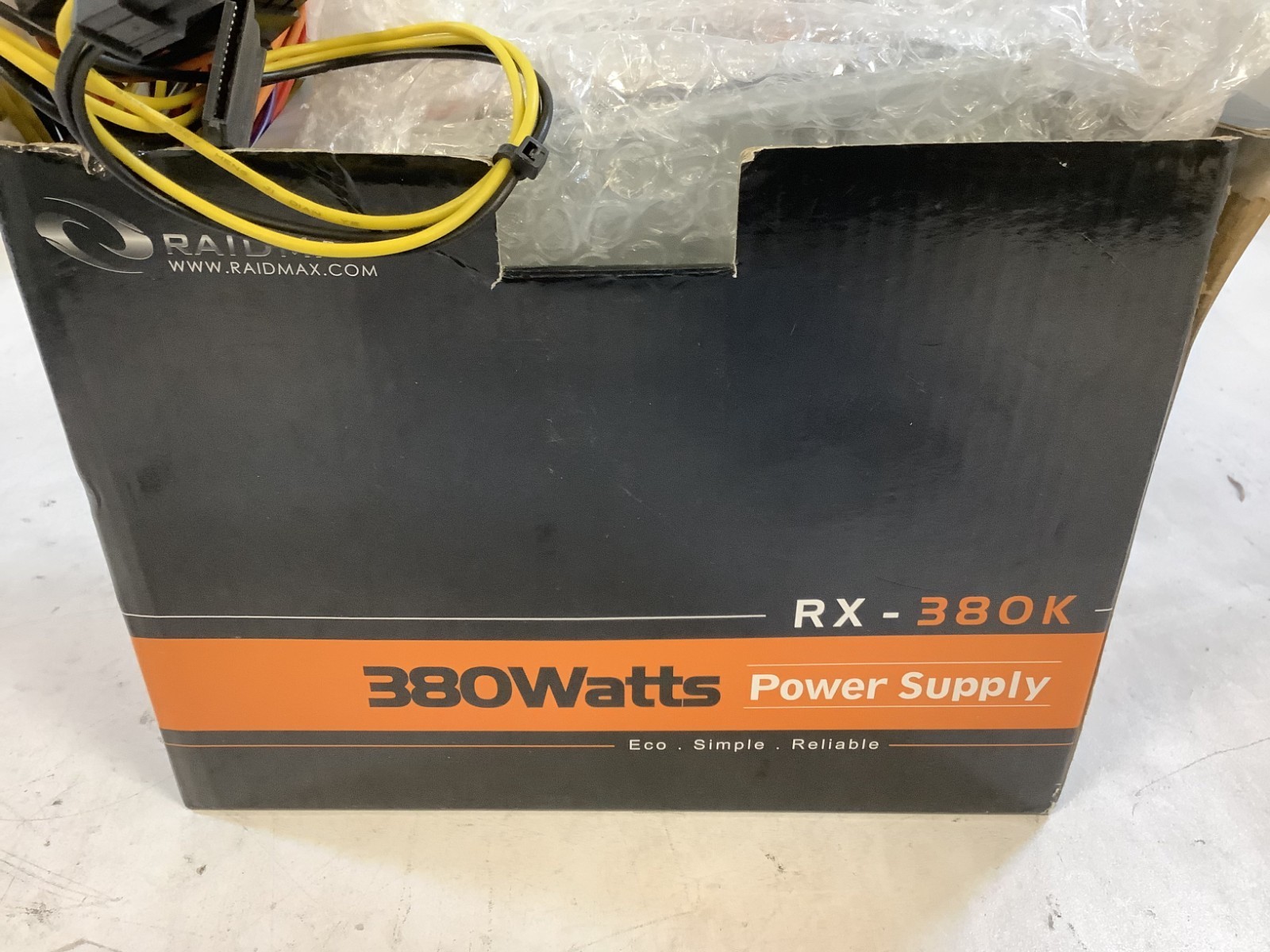 Raidmax RX-380K 380W 230V 6A Power Supply, Black "R4C"