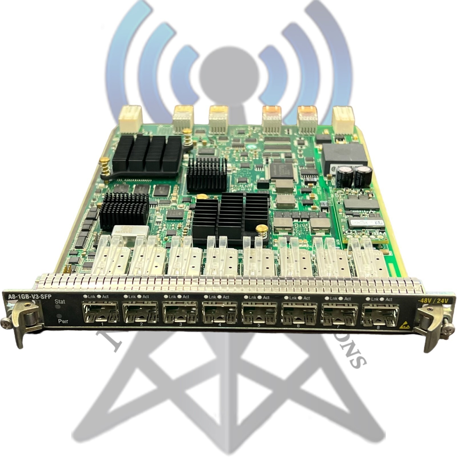 Alcatel-Lucent, 3HE06151AC, IPUIBUS, 8 PORT GE SFP CARD V3 *RH080423