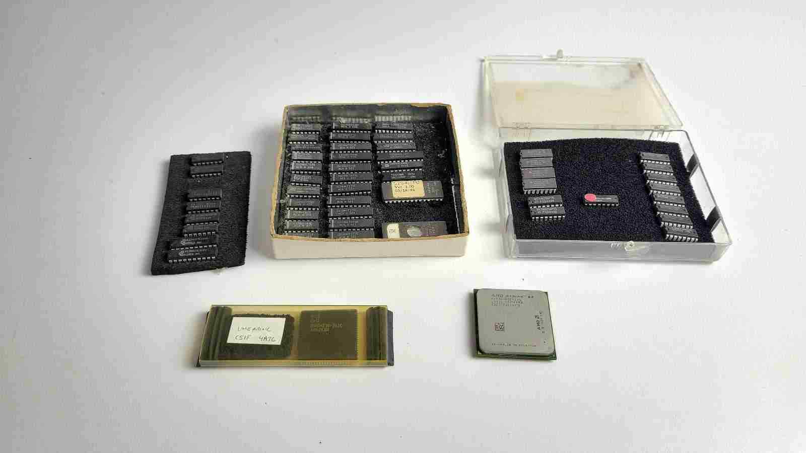 Large lot vintage microcontrollers chips - Athlon 3500+, ++