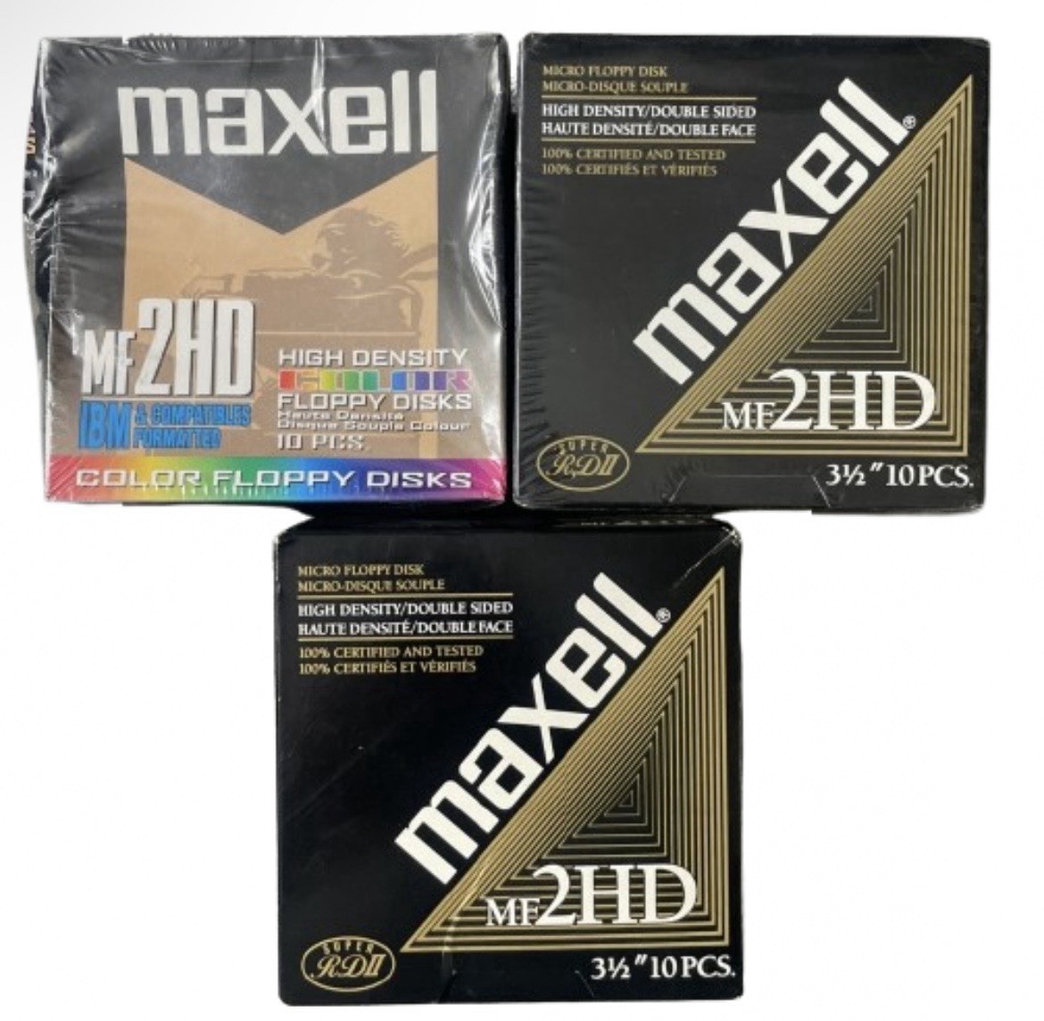 MAXELL Floppy Discs Sealed And Open MF2HD