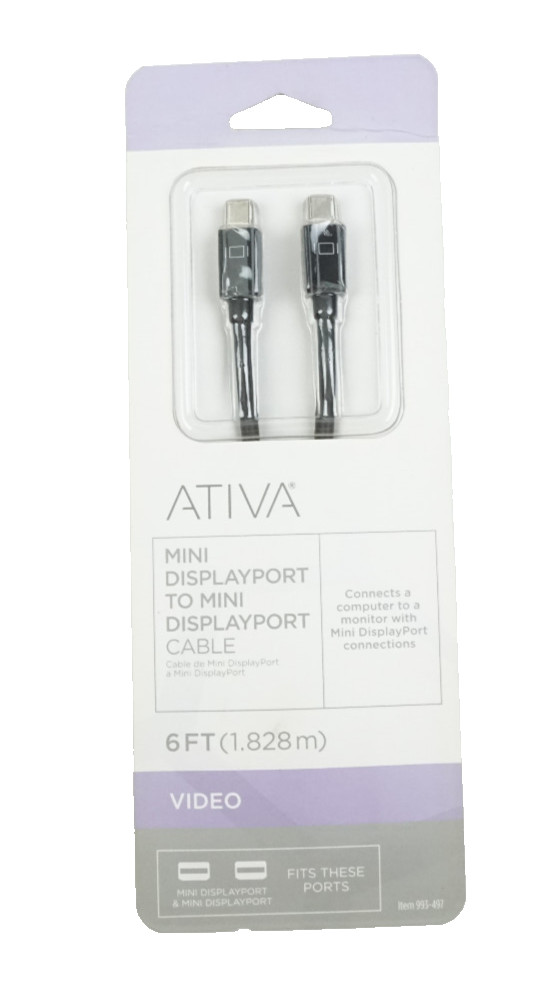 Ativa Mini Displayport to Mini Displayport Cable 6 FT 993-497