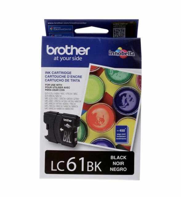 Brother LC61BK Ink Cartridge - Genuine OEM