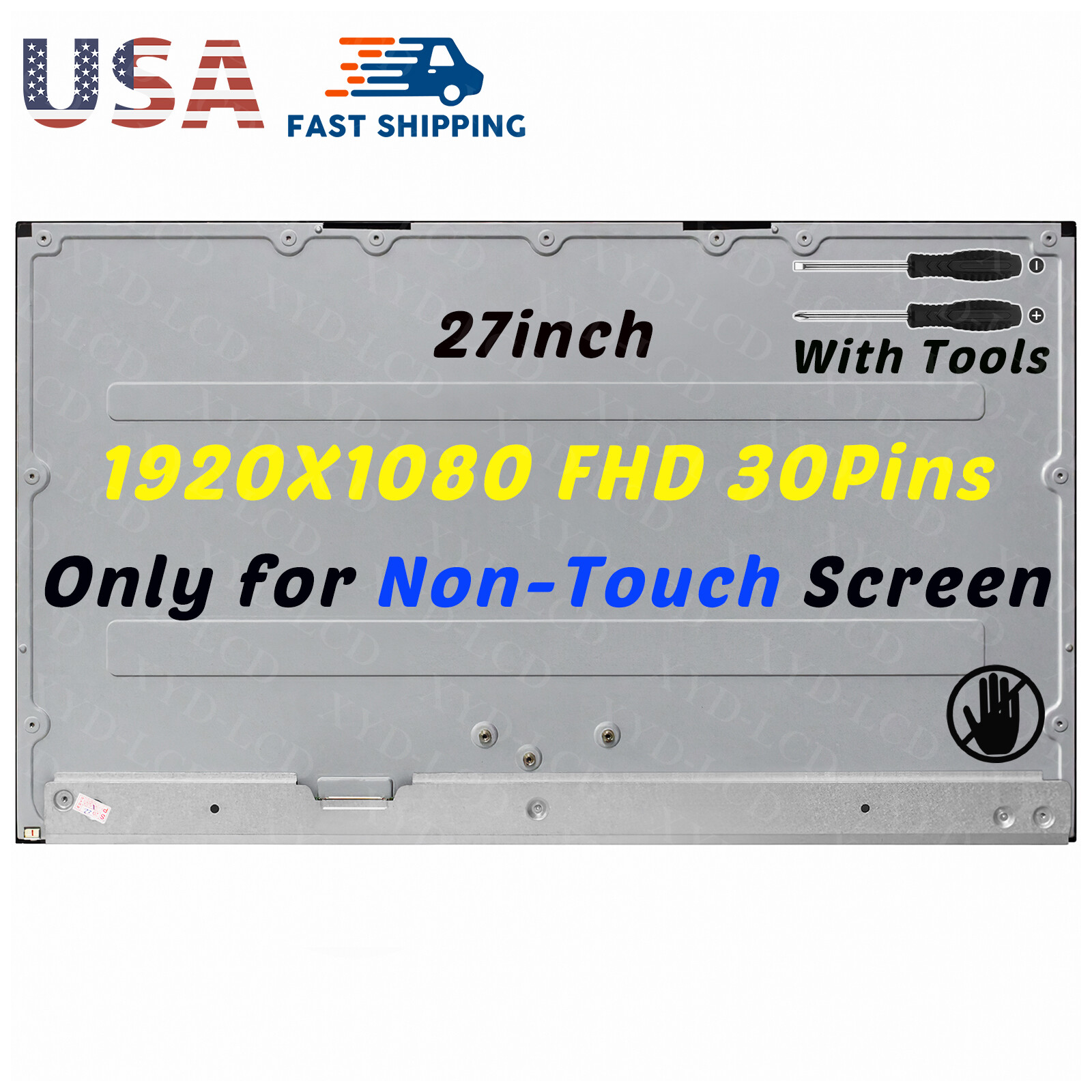 27inch LED LCD Display FHD 30Pins Non-Touch for HP 27-C 27-CB1155M 27-CB1177Z